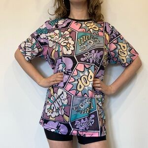 Drill clothing Comic Print Short Sleeve Tee in size Medium